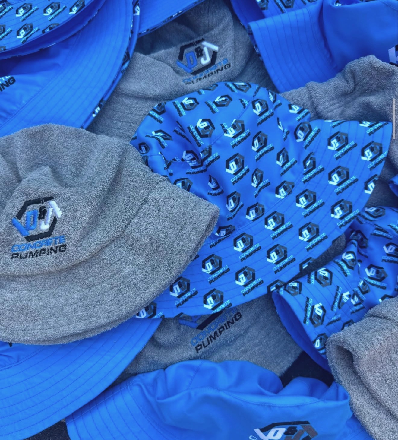 DJ Concrete Pumping branded merchandise